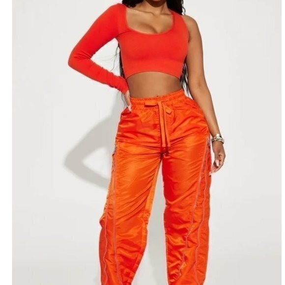 Anwnd One Shoulder‎ Orange Top Size M RefFNB - Picture 3 of 12